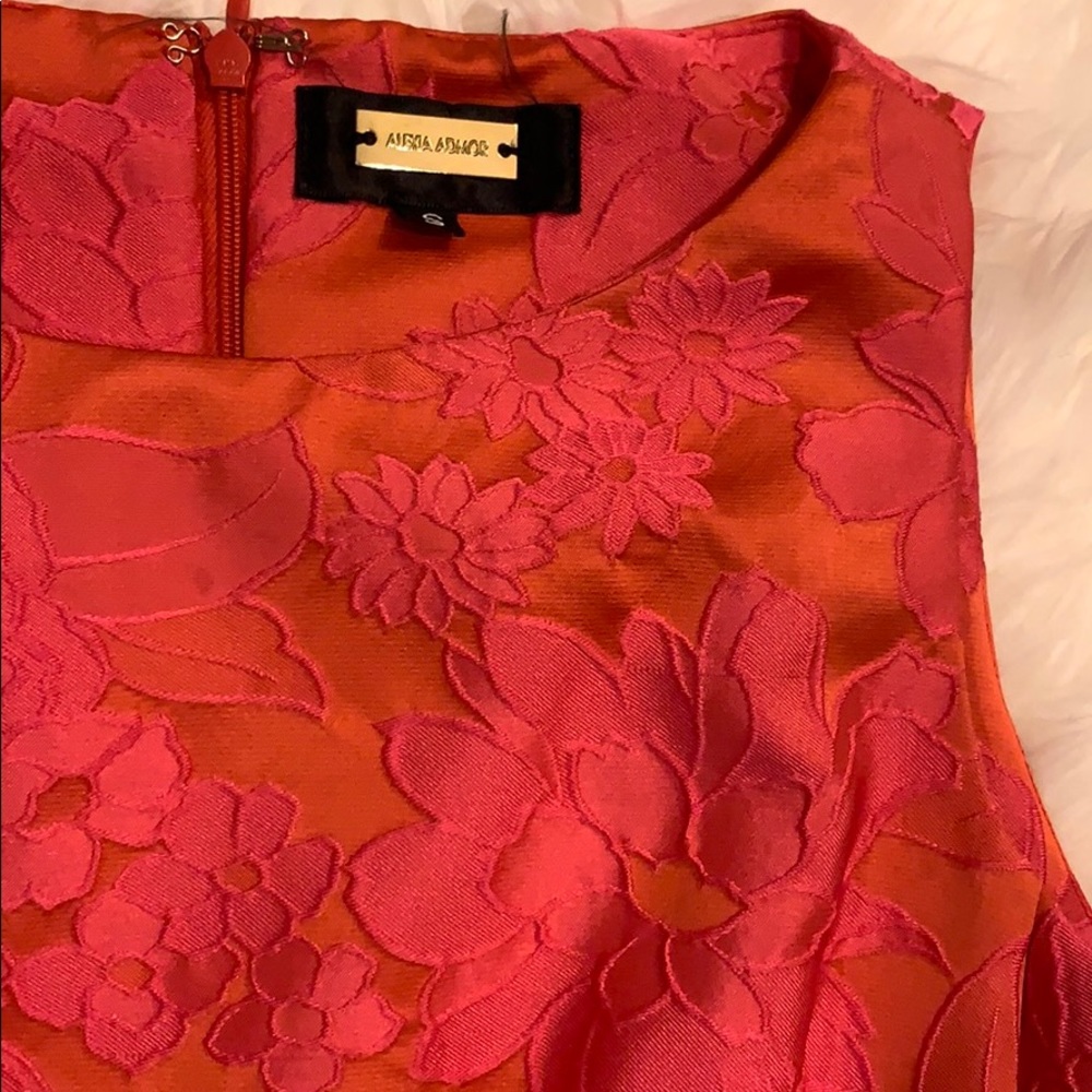 Pink and Orange Floral Dress - Picture 3 of 3